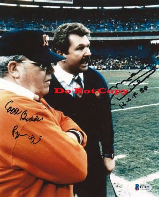 Chicago Bears Mike Ditka & Buddy Ryan Signed Autographed 8x10 Photo Reprint