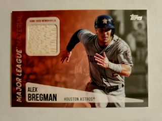 Alex Bregman 2019 Topps Series 2 Game Bat Relic Houston Astros Mlm - Ab