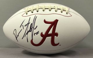 Jermaine Funnymaine Johnson Signed Alabama Crimson Tide Logo Football W/