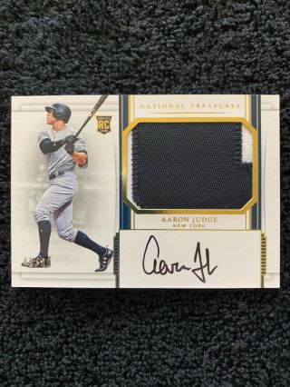 Aaron Judge 2017 National Treasures Rpa Auto Patch Rc 42/49 Yankees Rookie