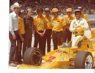Autographed Al Unser,  Sr.  Usac Indy Car Racing Indy 500 Photograph