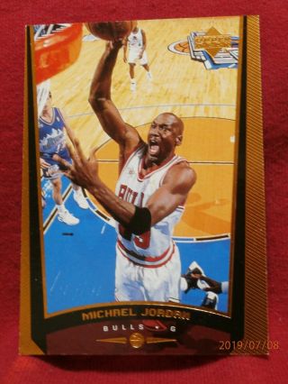 1998 - 99 Upper Deck Michael Jordan Bronze Card Number 230t.  Serial 098/100