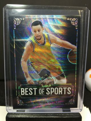 Stephen Steph Curry 2019 Leaf Best Of Sports Black Wave Refractor 4/7 Warriors