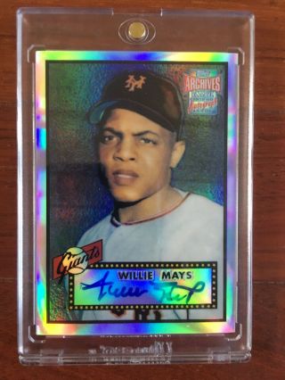 Willie Mays 2001 Topps Archives Reserve Auto Autograph Signed