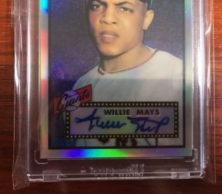 Willie Mays 2001 Topps Archives Reserve Auto Autograph Signed 3