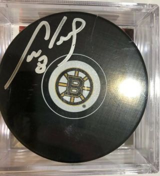 Autographed Cam Neely 8 Boston Bruins Hockey Puck Signed Jsa