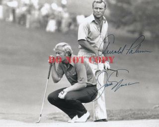 Jack Nicklaus & Arnold Palmer Signed 8x10 Autographed Photo Reprint