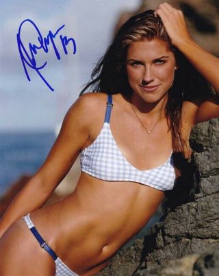 Alex Morgan Signed Photo 8x10 Rp Autographed Usa Womens Soccer