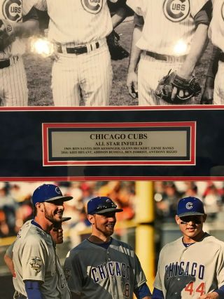 Chicago Cubs all - star infield picture collage 1969 - 2016 A ONE OF A KIND PICTURE 4