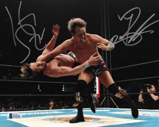 Kazuchika Okada Kenny Omega Japan Pro Wrestling Autographed 8x10 Photo Rp