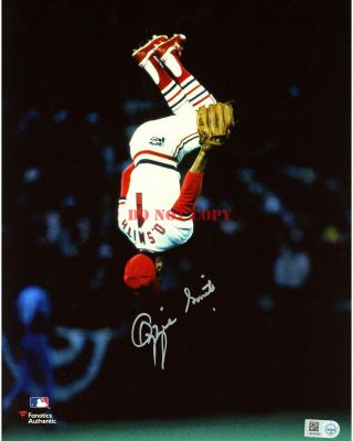 Ozzie Smith St.  Louis Cardinals Autographed 8 X 10 Vertical Flip Photo Reprint