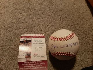 Jim Bunning Autographed Baseball " Hof " 96