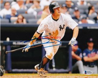 Brett Gardner York Yankees Action Signed 8x10 Reprint