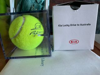 Rafael Nadal Rafa Signed Tennis Ball In Case Reprint Kia Australia