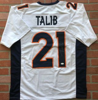 Aqib Talib Autographed Signed Jersey Nfl Denver Broncos Jsa Bowl