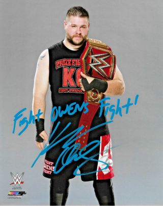 Wwe Kevin Owens Hand Signed Autographed 8x10 Photofile Photo With 1