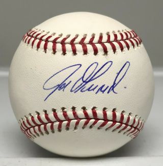 Joe Girardi Signed Robert Manfred Rawlings Baseball Yankees Tri Star /24