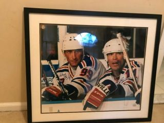 York Rangers Mark Messier & Wayne Gretzky Steiner Autograph 106/499