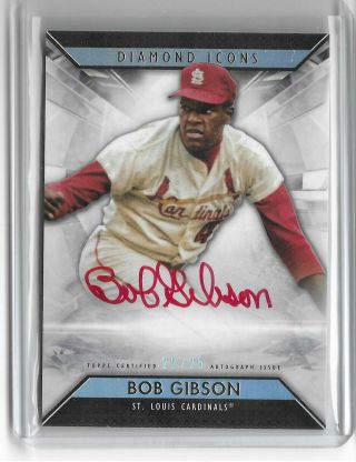 Bob Gibson 2019 Topps Diamond Icons Auto Autograph Red Ink 22/25