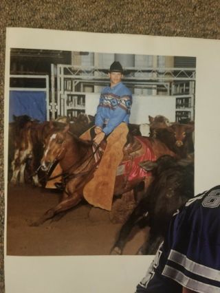 Vintage Jay Novacek Dallas Cowboy 84 All Pro Tony Lama Boots Store Poster 2
