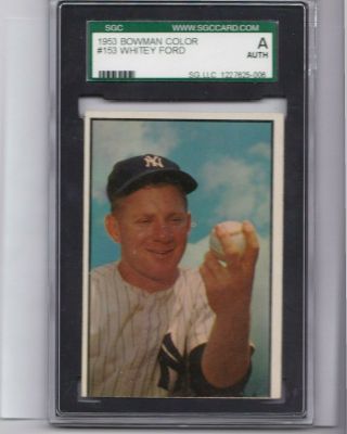 1953 Bowman Color Whitey Ford 153