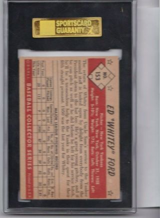 1953 Bowman Color Whitey Ford 153 2