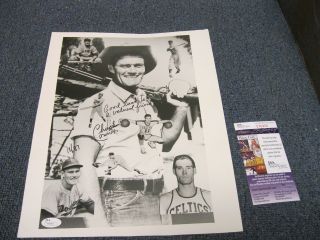 Chuck Connors Brooklyn Dodgers Autographed 16x20 Photo Jsa Certified