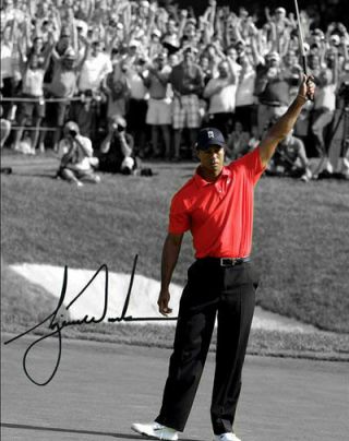 Tiger Woods 2008 Us Open Pga Golf Signed Photo Autograph Reprint