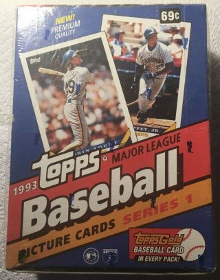 1993 Topps Baseball Series 1 - Factory Wax Box Possible Jeter Rookie