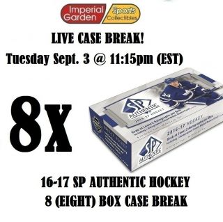 16 - 17 Sp Authentic 8 (eight) Box Case Break 1409 - St Louis Blues