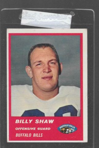 1963 Fleer Football 28 Billy Shaw Bills 11091