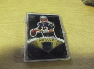 Game - Tom Brady 2008 Ud Icons Fb Nfl44 Nfl Icons Jersey Relic 028/150 Made