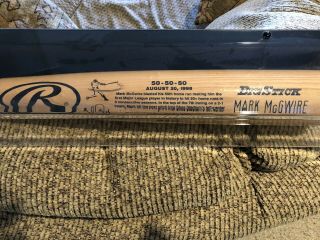 Mark Mcgwire Rawlings Big Stick Bat 50 - 50 - 50 399 Of 3500 Limited Cardinals