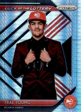 2018 - 19 Panini Prizm Luck Of The Lottery Prizms Trae Young Atlanta Hawks 5