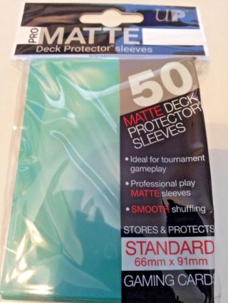 100 2pk Ultra Pro Pro - Matte Deck Protector Card Sleeves Magic Standard Aqua