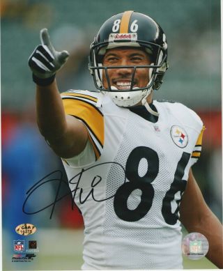 Hines Ward Pittsburgh Steelers Signed 8x10 Photo