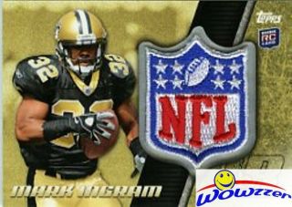 2011 Topps Mark Ingram Exclusive Nfl Shield Rc Patch Card From Factory Set