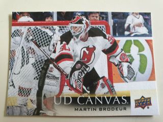 Ud Series Two 18/19 Ud Canvas Retired Stars Martin Brodeur - Jersey Devils