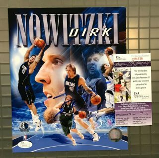 Dirk Nowitzki Signed 8x10 Photo Autographed Auto Jsa Dallas Mavericks