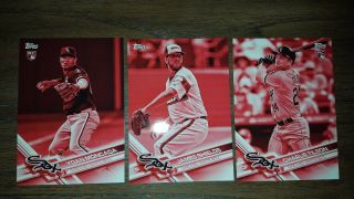 Only 5 Made - 2017 Topps 5x7 Red Set 2/5 - Charlie Tilson - Chicago White Sox