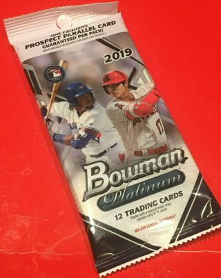 2019 Bowman Platinum Baseball Pete Alonso Rc/sp/parallel/ Ed/auto Hot Pack