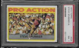 1972 Topps Football Steve Spurrier Ia 338 Nrmt Psa Graded Low