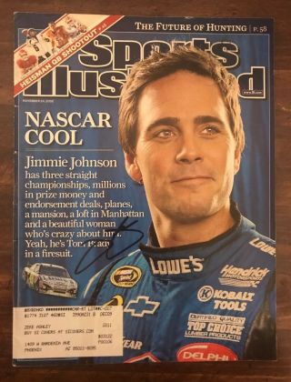 Jimmie Johnson Autographed Signed Sports Illustrated November 24,  2008