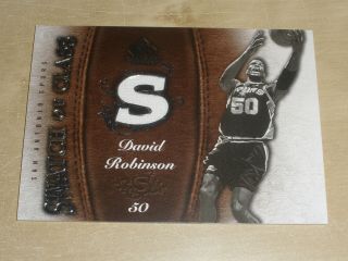 2007 - 08 Upper Deck Sp Game Swatch Of Class Jersey Dr David Robinson