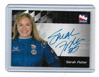 2007 Rittenhouse Irl Autographs Sarah Fisher Authentic Autograph Indy 500