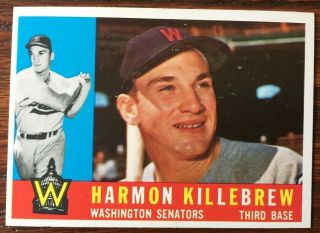 1960 Topps Harmon Killebrew Baseball Card - Vintage