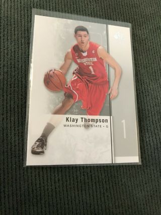 2011 - 12 Sp Authentic Klay Thompson Rookie Card Nm Of Better