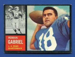 1962 Topps 88 Roman Gabriel Rc Sp Los Angeles Rams Ex,  Additional Ship