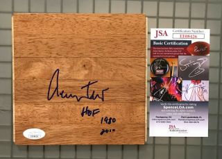 Jerry West Hof 2010 Signed Hardwood Floorboard Floor Piece Autographed Jsa