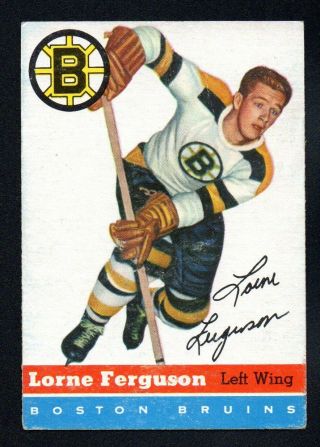 Lorne Ferguson Bruins 1954 - 55 Topps 31 Good